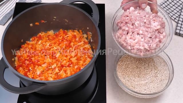 Чудо-каша из перловки с фаршем и овощами! Быстрое блюдо из перловой крупы! Очень вкусно и полезно!