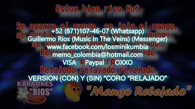 Mango relajado (version cumbia) "Karaoke"