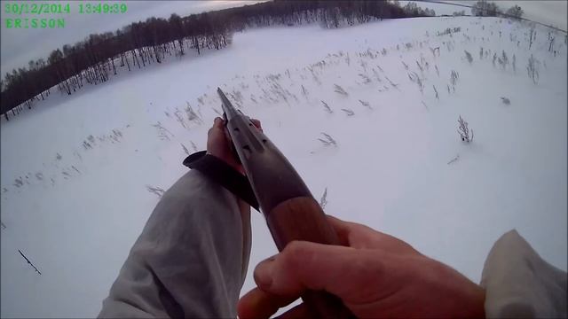 Охота на зайца   беляка 2014 2