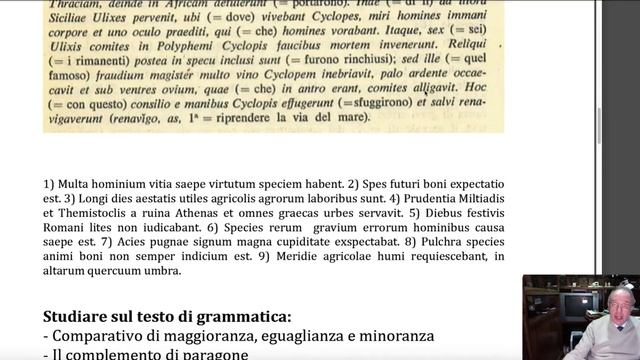 Latino da zero o da capo. Lectio XII: Comparativo e paragone
