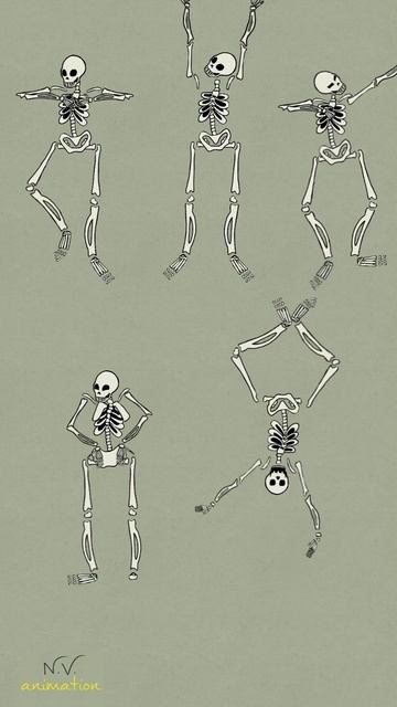 Скелет. Анимация. N.V. animation.
