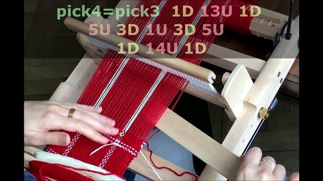 Christmas Star pattern for rigid heddle loom