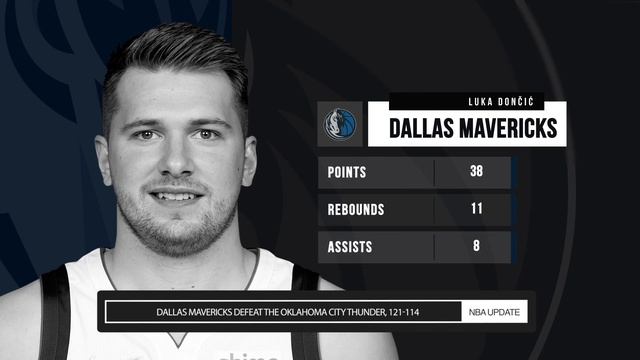 Luka Dončić Drops 38 Points In Dallas Mavericks 121-114  Win Over The Oklahoma City Thunder