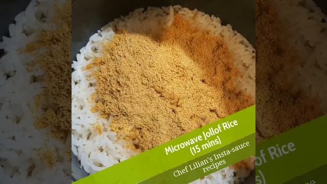 Chef Lilian's Microwave Jollof Rice