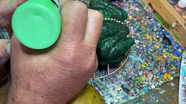 Joe Rocks Coronado -- Joel the Frog, paint repair