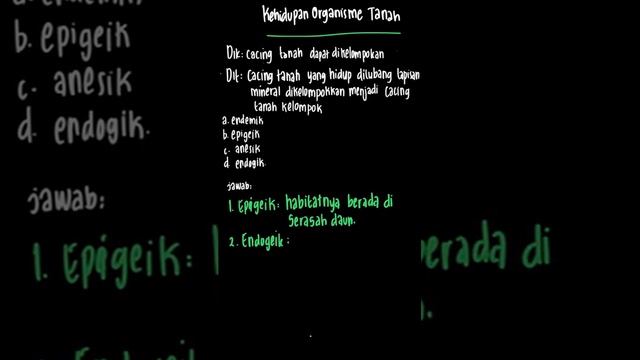 Cacing tanah yang hidup di Iubang lapisan ... | IPA Terpadu SMP | Kelas 9 | 9 | IPA