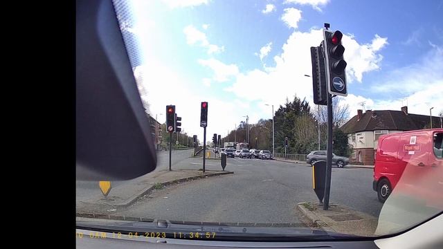 REAL MILL HILL 11:11am UK DRIVING TEST. 12TH APRIL 2023