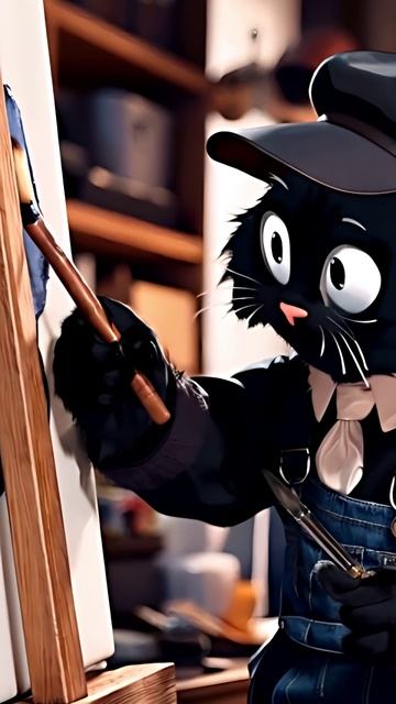 На этой картине должно быть несколько мисок с едой и уютное место для сна!