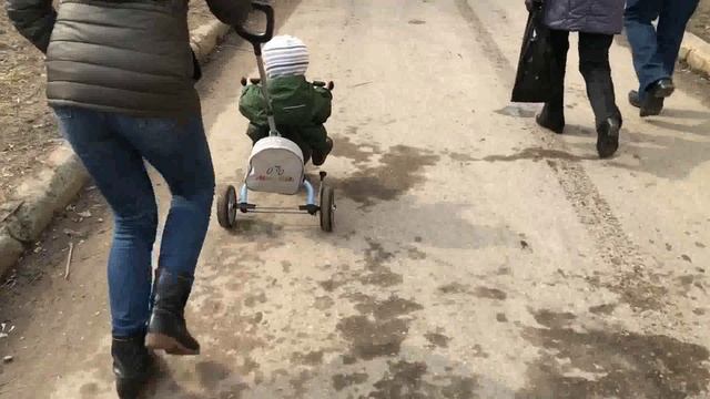 пока на 3-х колёсах