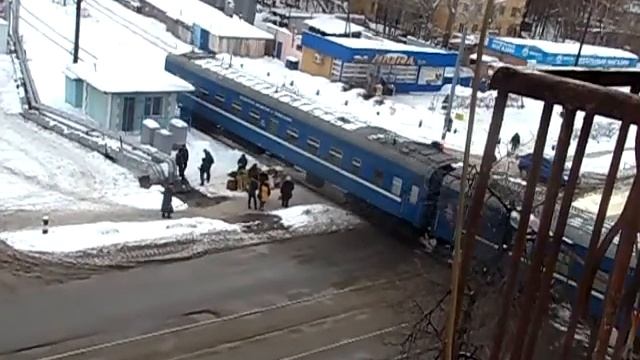 Маневры диагностического поезда