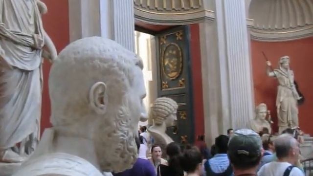 Spinning around in the Vatican's "ROUND ROOM"