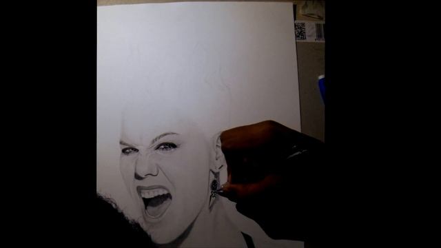 How to draw P!NK ? Time lapse with Gopro HD Hero 3 Black Edition