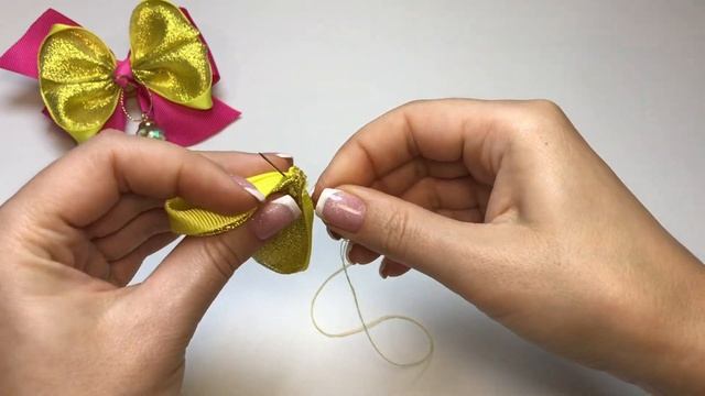 Я их ОБОЖАЮ !/ БАНТИКИ  КАНЗАШИ  /KANZASHI BOWS/DIY