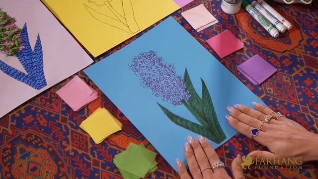Children's Nowruz Hyacinth "Sonbol" Craft Project With Farhang's Neda Rouhani