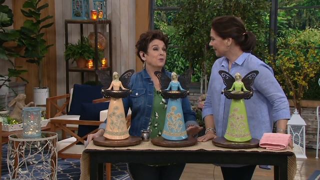 17" Decorative Indoor/Outdoor Angel Birdfeeder by Valerie on QVC