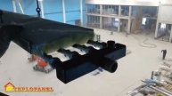 Установка коллектора на подвесную систему
