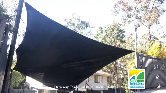 Driveway Shade Sail Installation - Holland Park