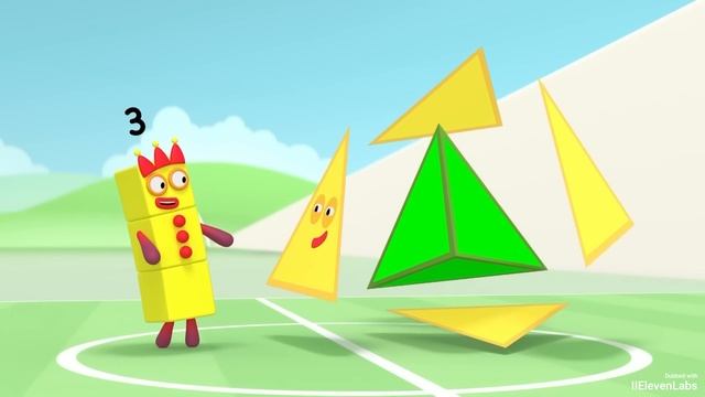 Numberblocks на русском l Сезон 6 Серия 7. 2D и 3D фигуры l Соединяющиеся кубики Намберблокс