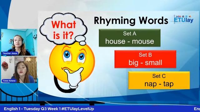 English 1  - Tuesday Q3 Week 1 #ETUlayLevelUp