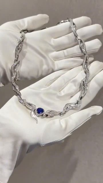 Шикарное колье с танзанитом