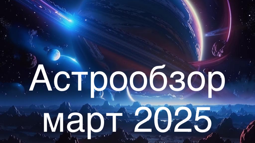 Астрологический обзор марта 2025 года