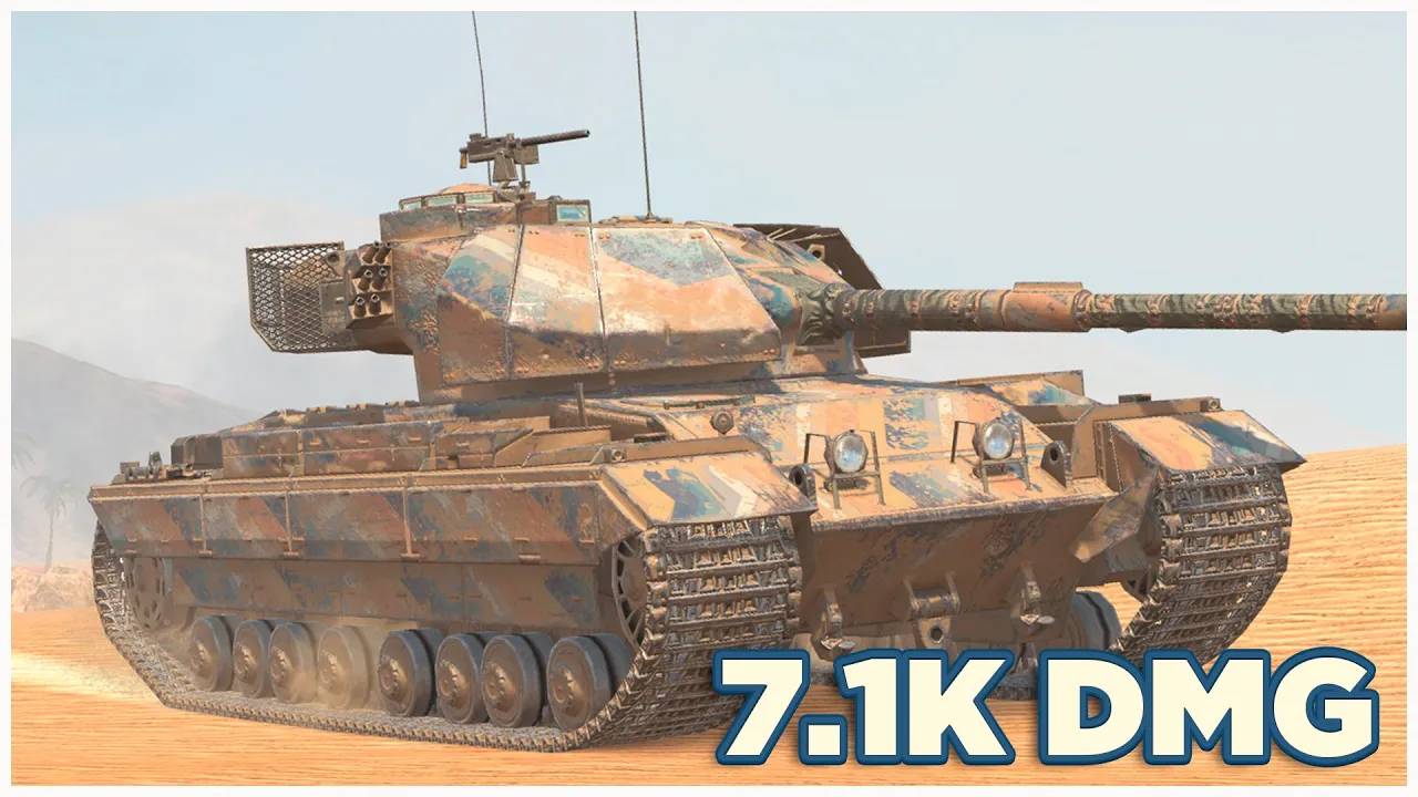 Caernarvon Action X  7.1К УРОНА  5 ФРАГОВ  Tanks blitz