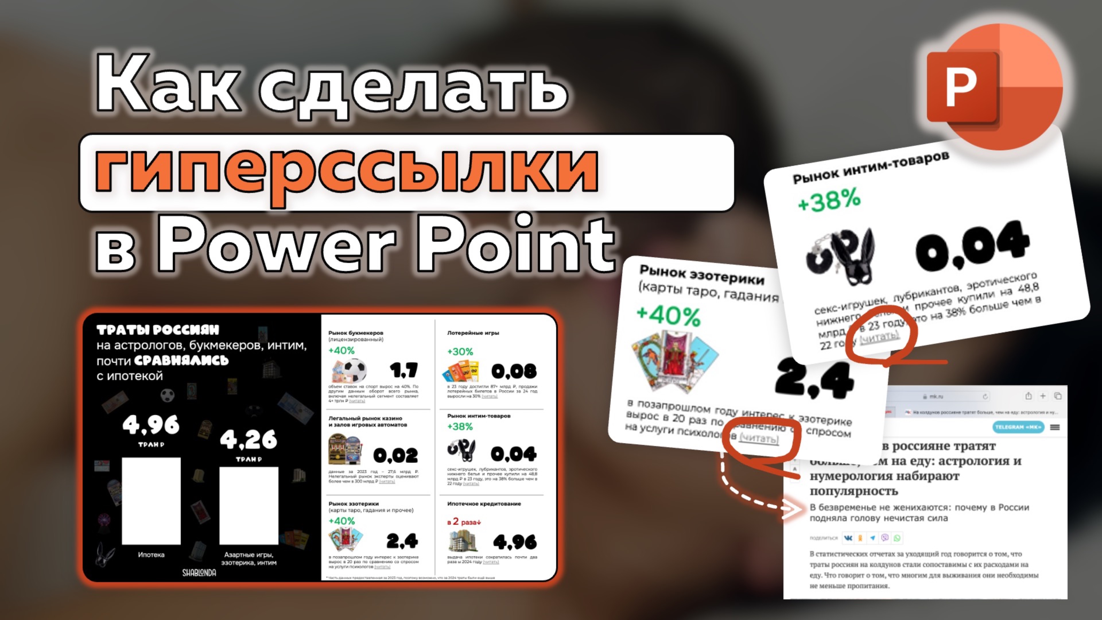 Как вставить гиперссылку в Power Point?
Уроки PPT
#shablonda