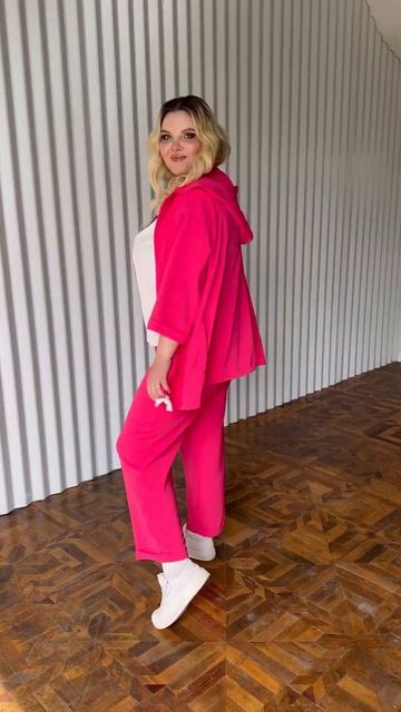 Костюм тройка в цвете фуксия #fashion #одежда #fashionstyle