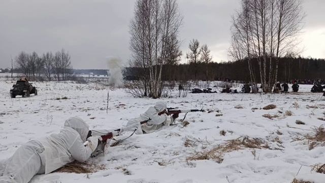 ❄️⭐❄️Юнармейцы 904 помогли в военно-исторической реконструкции