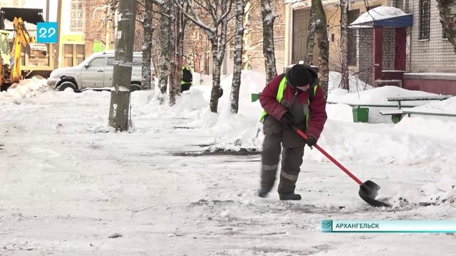 17.02.2025 В Архангельске перекрывают улицы для снегоуборочных работ