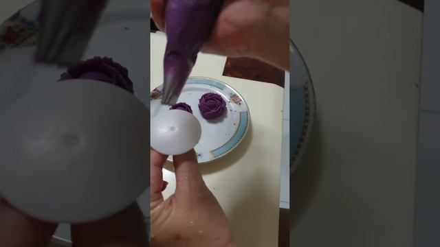 How to piping a sweet potato rose