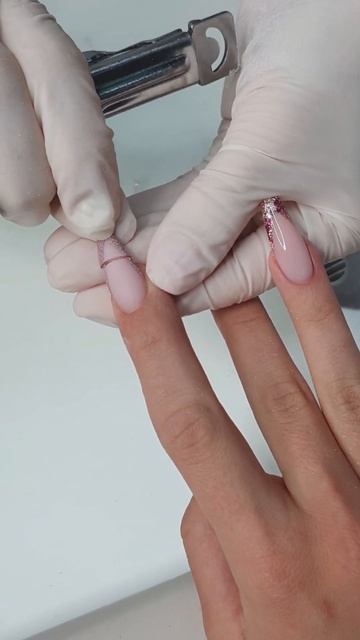 The French reverse 😜@MerlinNails #merlinnails #nailart #nailtutorial #nails #nailvideo #nailart
