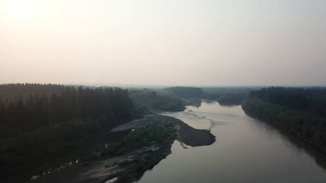 Тирехтях с высоты, приток Ундюлюнга, полёт на дроне,