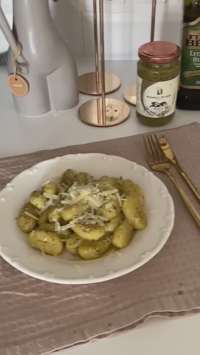 Ньокки с песто. Проще только заказать chef food easy recipe рецепты cooking baking pastry