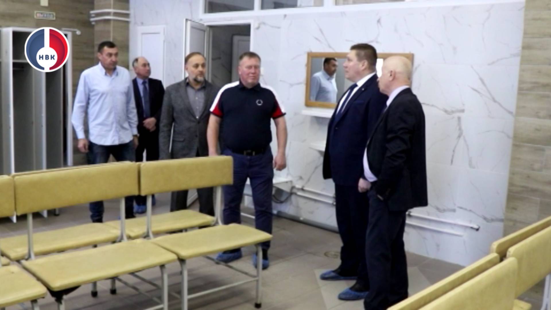 Открытие мужского отделения Городских бань после ремонта