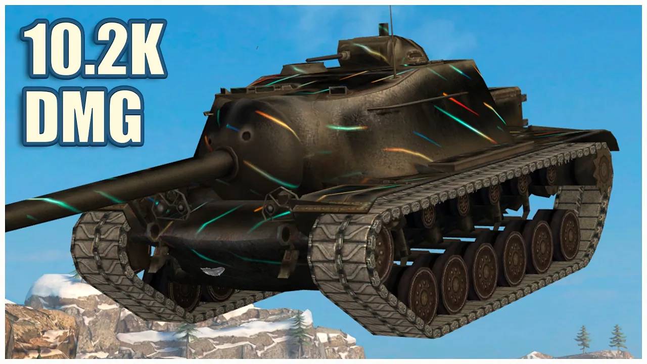 T110E3 10.2К УРОНА 6 ФРАГОВ Режим Гравитация Tanks blitz