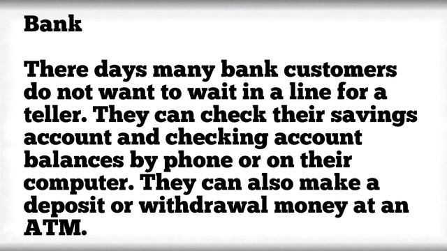 Bank - American English Pronounciation