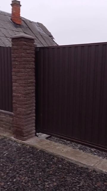 Откатные ворота из металлопрофиля I Ворота Откатные под ключ