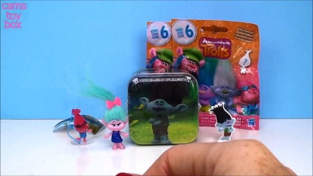 Series 6 Trolls Surprise Toys Blind Bags Opening Chupa Chups Tin Plastic Egg Dreamworks