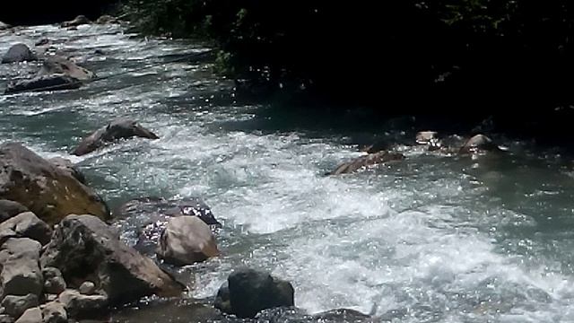 АБХАЗИЯ , ГОРНАЯ РЕКА , ВОДОПАД