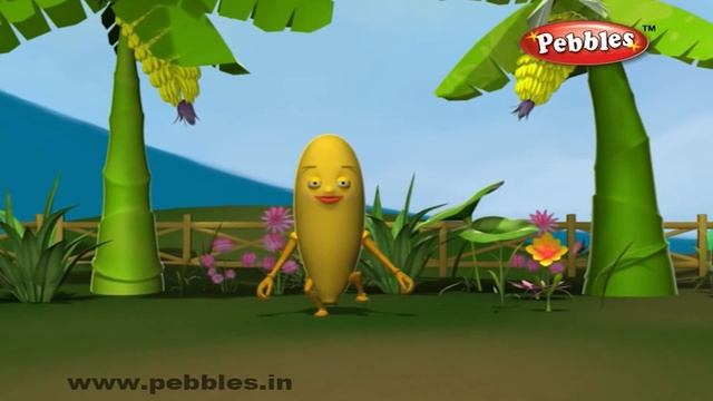 Banana Rhyme | Nursery Rhymes For Kids | Fruit Rhymes | Nursery Rhymes 3D Animation