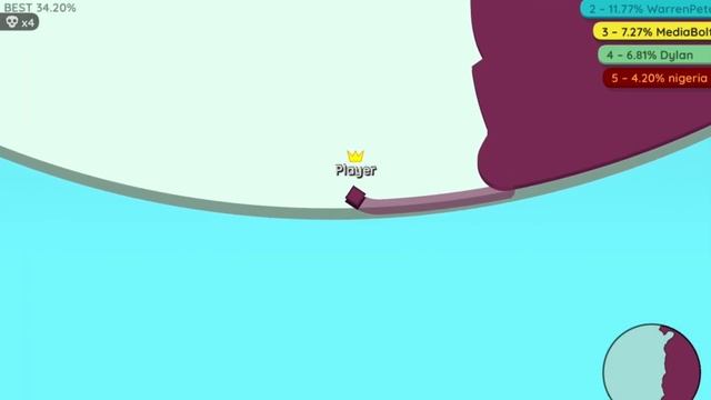 Paper.io Map control 100%