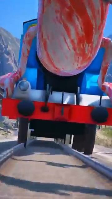 Жуткий паровозик Томас GTAV- CREEPY THOMAS THE TRAIN VS THOMAS THE TANK ENGINE #shorts