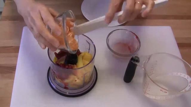 Mango Raspberry Fruit Dressing (3 Ingredients)
