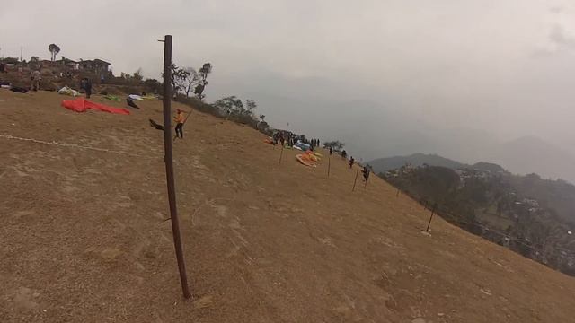 Непал 2017. Параплан. Верхний старт в колючке GOPR7949