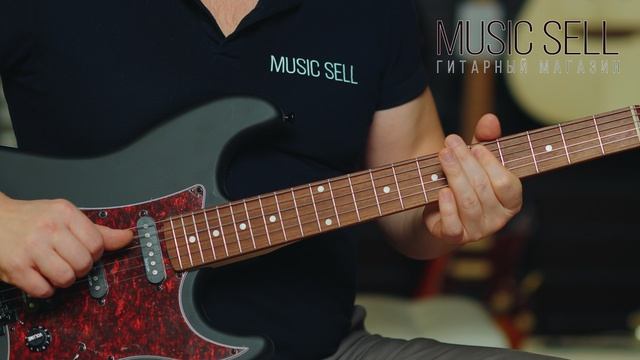 ЭЛЕКТРОГИТАРА SQOE ЧЕРНЫЙ СТРАТОКАСТЕР S-S-H- MUSIC SELL