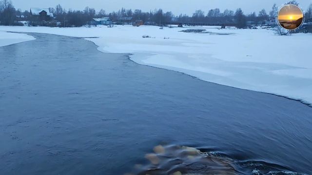 У реки Нижний Выг. Беломорск, 14 февраля 2025 г.