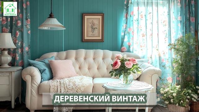 Деревенский интерьер в стиле Винтаж и фото идеи для оформления (9)