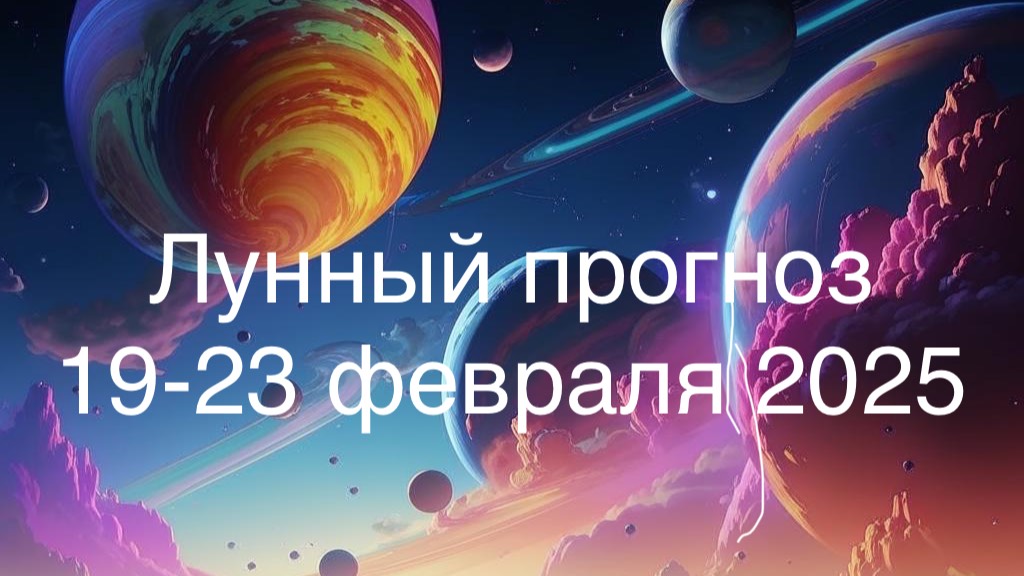 Лунный прогноз на 19-23 февраля 2025