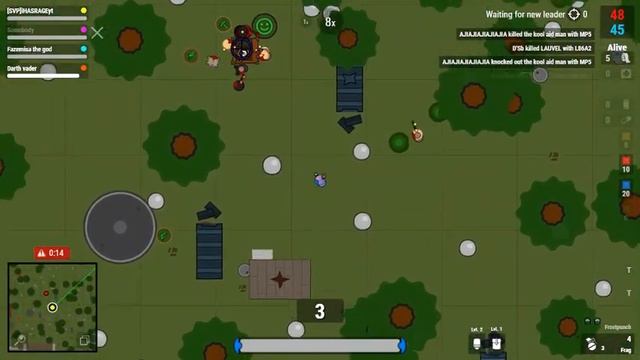 50v50 nade enemy base! (1vs50 attempts) | surviv.io